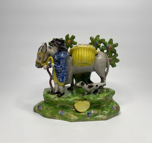 fig 1. Staffordshire Jolly Traveller bocage group, c. 1820.
