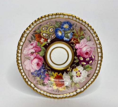 fig 1. Spode porcelain trio, c. 1825.