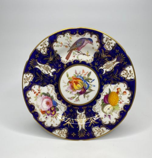 Coalport Porcelain Plate, C. 1830.