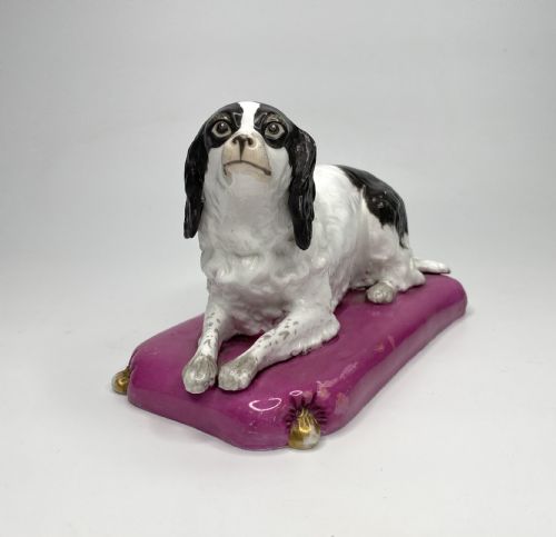 Copeland and Garrett Porcelain Spaniel, C. 1840.