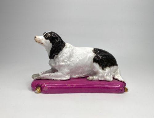 fig 1. Copeland and Garrett porcelain Spaniel, c. 1840.