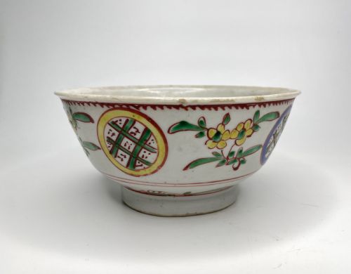 CHINESE SWATOW PORCELAIN BOWL C 1600 MING DYNASTY - ADDITIONAL PHOTO 2