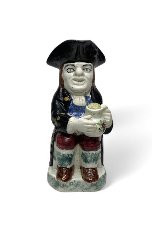Scottish Potteries Toby Jug, Portobello. C. 1830.