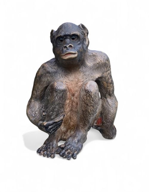 AUSTRIAN TERRACOTTA CHIMPNAZEE C 1890