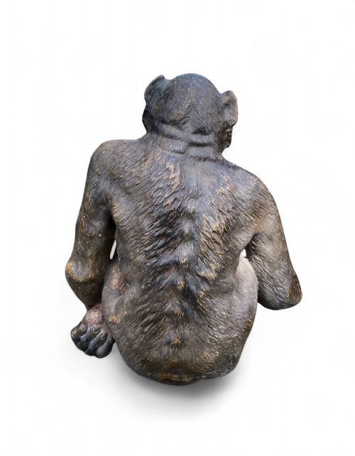 AUSTRIAN TERRACOTTA CHIMPNAZEE C 1890 - ADDITIONAL PHOTO 5