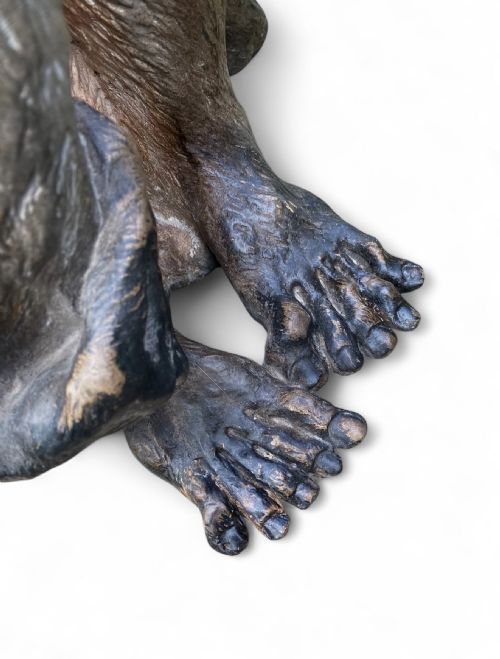 AUSTRIAN TERRACOTTA CHIMPNAZEE C 1890 - ADDITIONAL PHOTO 9