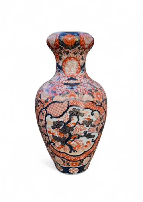 fig 1. Pair of large Imari porcelain vases, c. 1880, Meiji Period.
