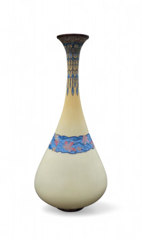 Japanese Cloisonné Vase, C. 1890, Meiji Period.