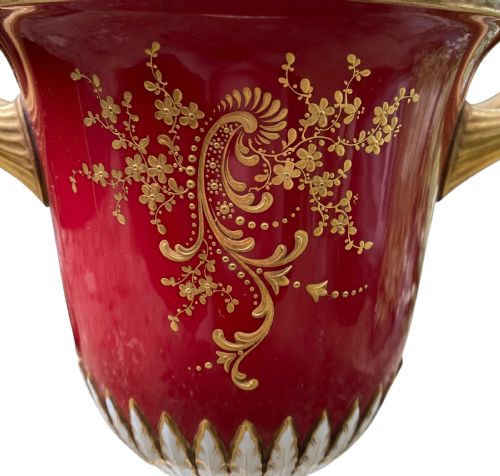 ROYAL WORCESTER FRUIT VASE WILLIAM HAWKINS DATED 1902 - ADDITIONAL PHOTO 1