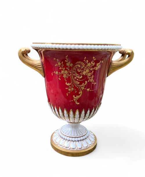 ROYAL WORCESTER FRUIT VASE WILLIAM HAWKINS DATED 1902 - ADDITIONAL PHOTO 4