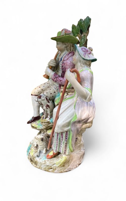 fig 1. Staffordshire pottery Musical Shepherds group, c. 1830.