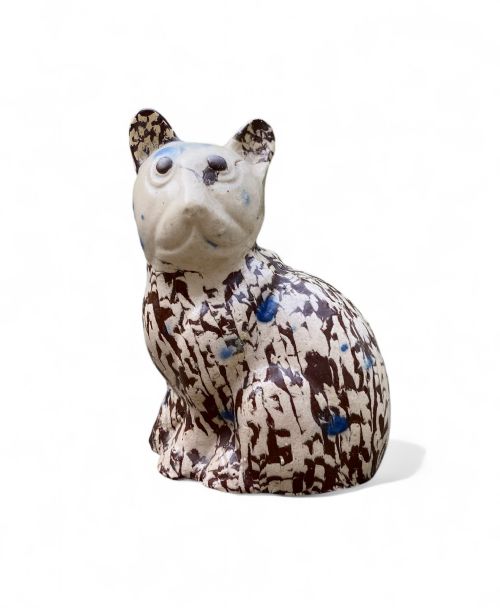 Staffordshire Saltglazed Cat, C. 1750.