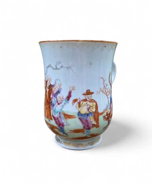 fig 1. Chinese porcelain Luohan  mug, c. 1760. Qianlong.