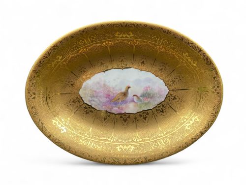 Royal Worcester Dish Red Grouse, D.a. Whatmore.