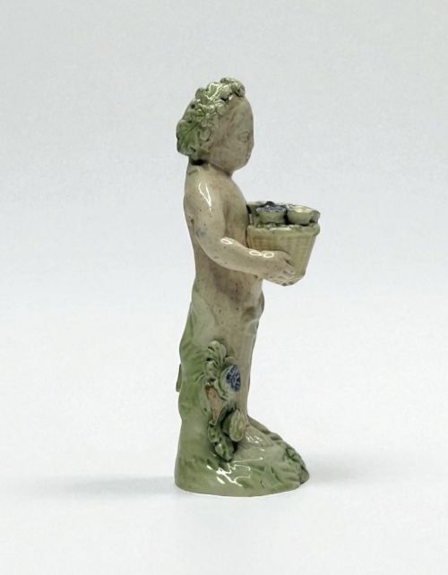 fig 1. Ralph Wood pottery figure Putti, Staffordshire, c. 1780.