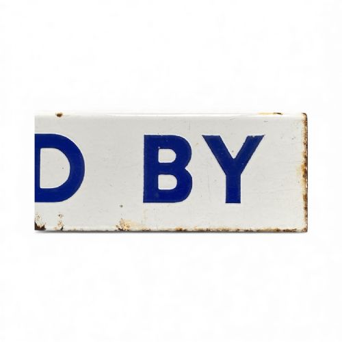 SOLD BY ENAMELLED DOUBLE SIDED SIGN C 1910 - ADDITIONAL PHOTO 4