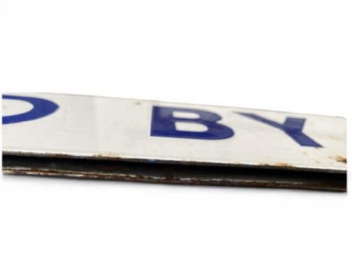 SOLD BY ENAMELLED DOUBLE SIDED SIGN C 1910 - ADDITIONAL PHOTO 5