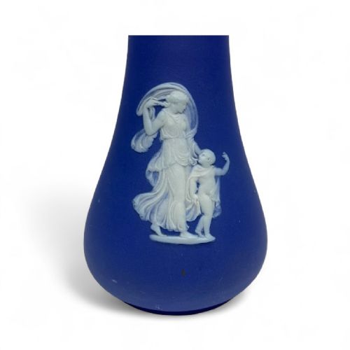 WEDGWOOD BLUE JASPER CLASSICAL RELIEF VASES C 1880 - ADDITIONAL PHOTO 12