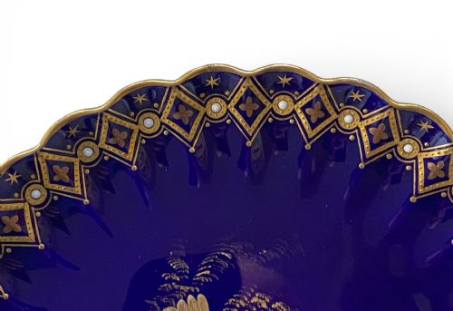 fig 1. Copeland Spode plate, Hummingbird, C.B.Brough, c. 1880.