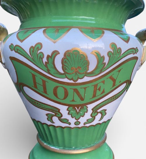 SAMUEL ALCOCK AND CO HONEY APOTHECARY JAR C 1840 - ADDITIONAL PHOTO 1