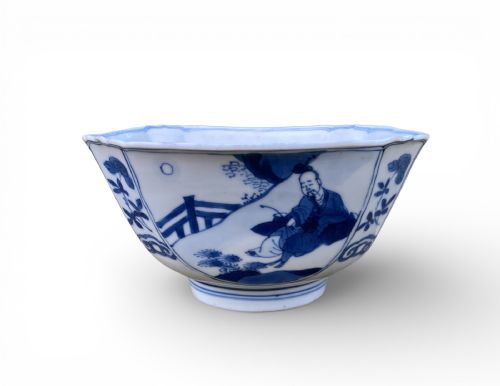 CHINESE PORCELAIN BOWL KANGXI MARK PERIOD C 1700 - ADDITIONAL PHOTO 4