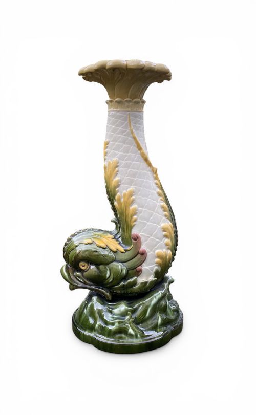 Burmantofts Leeds Art Pottery Jardiniere Stand, C. 1900.