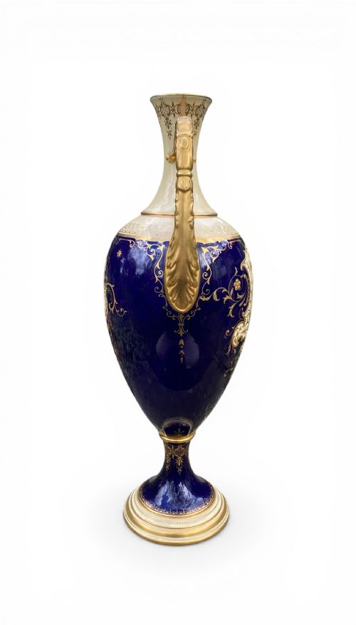 COALPORT PORCELAIN VASE CONWY CASTLE JHPLANT C 1900 - ADDITIONAL PHOTO 2