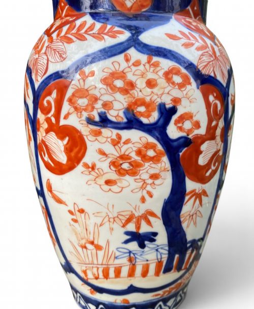 PAIR IMARI PORCELAIN VASES JAPAN C 1890 MEIJI PERIOD - ADDITIONAL PHOTO 6