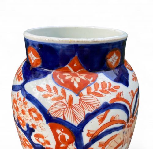 PAIR IMARI PORCELAIN VASES JAPAN C 1890 MEIJI PERIOD - ADDITIONAL PHOTO 7