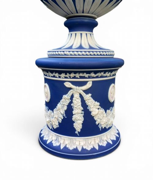 ADAMS BROMLEY BLUE JASPER POT POURRI C 1880 - ADDITIONAL PHOTO 7