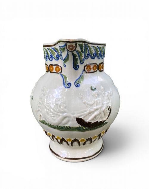 Prattware Nelson Battle of the Nile Jug, C.1798.