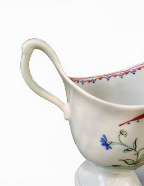 NEW HALL PORCELAIN CLIP HANDLED JUG C 1790 PATTERN 20 - ADDITIONAL PHOTO 4