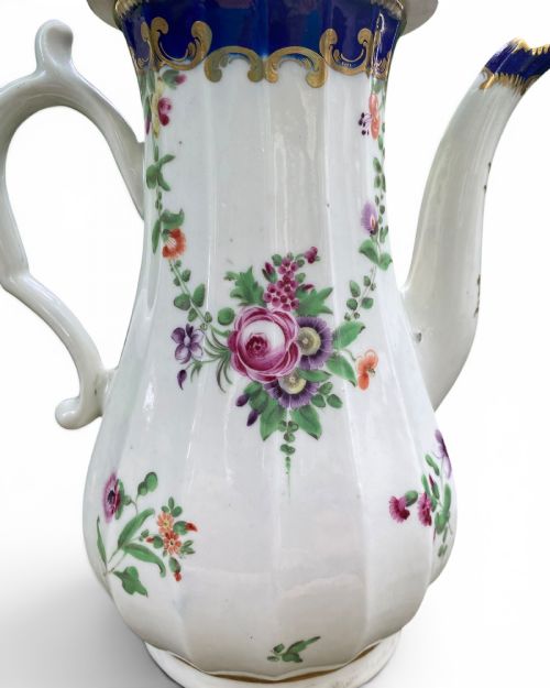 WORCESTER PORCELAIN COFFEE POT COVER C 1770 - ADDITIONAL PHOTO 5