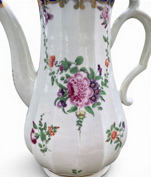 WORCESTER PORCELAIN COFFEE POT COVER C 1770 - ADDITIONAL PHOTO 8