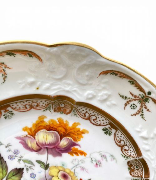 fig 1. Swansea porcelain dessert plate, c. 1820.