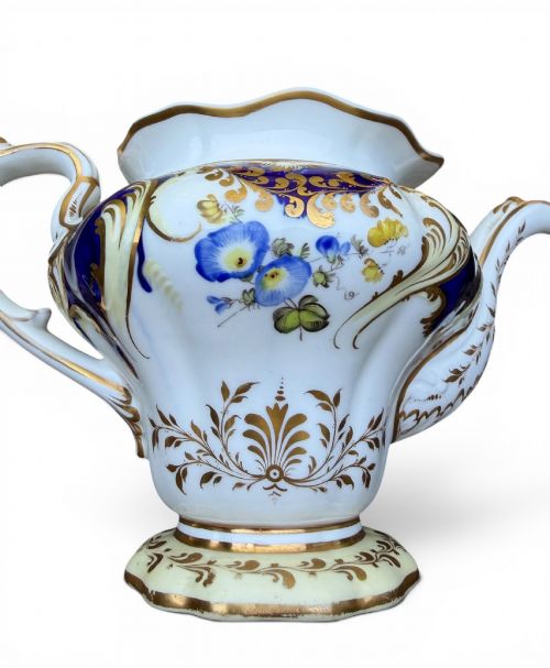ENGLISH PORCELAIN ROCOCO TEAPOT C 1840 - ADDITIONAL PHOTO 8