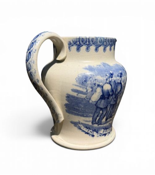 STAFFORDSHIRE POTTERY JUG THE BRITISH VOLUNTEERS C 1850 - ADDITIONAL PHOTO 3