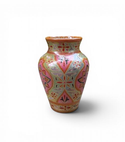 ZSOLNAY PECS PERSIAN LUSTRE VASE HUNGARY C 1900 - ADDITIONAL PHOTO 3