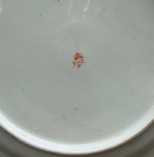 DERBY PORCELAIN DISH FLOWERS C 1805 MOSES WEBSTER - ADDITIONAL PHOTO 4