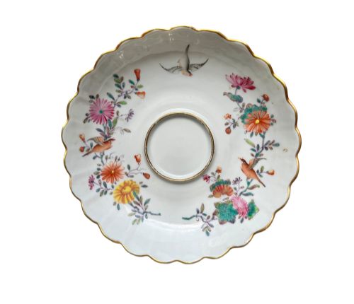 CHINESE PORCELAIN CUP STAND FAMILLE ROSE C 1750 - ADDITIONAL PHOTO 1