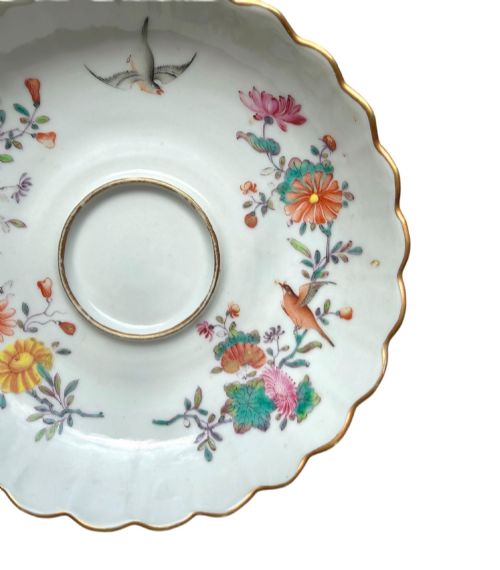 CHINESE PORCELAIN CUP STAND FAMILLE ROSE C 1750 - ADDITIONAL PHOTO 2