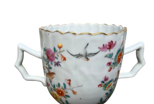 CHINESE PORCELAIN CUP STAND FAMILLE ROSE C 1750 - ADDITIONAL PHOTO 7