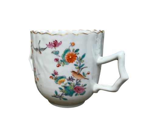 CHINESE PORCELAIN CUP STAND FAMILLE ROSE C 1750 - ADDITIONAL PHOTO 9