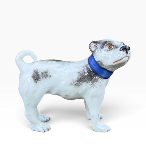 Meissen Porcelain Pug Dog, C. 1910.