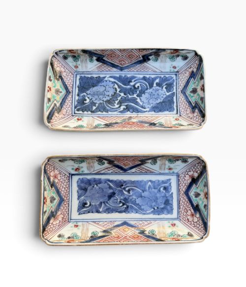 Imari Porcelain Dishes, Japan, C. 1700, Genroku Period.