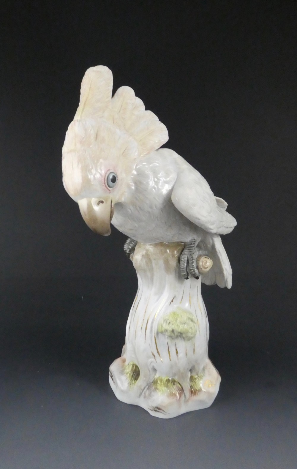 Meissen porcelain Cockatoo, c. 1870. View IV