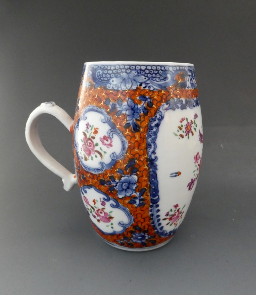 Chinese porcelain mug. Famille rose decoration. c. 1760. View II