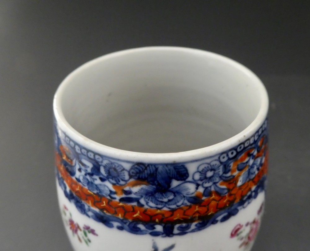 Chinese porcelain mug. Famille rose decoration. c. 1760. View VI