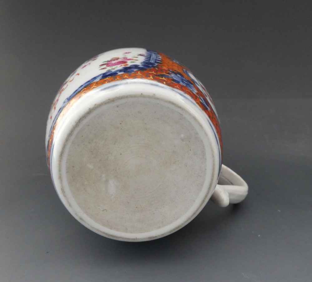 Chinese porcelain mug. Famille rose decoration. c. 1760. View X