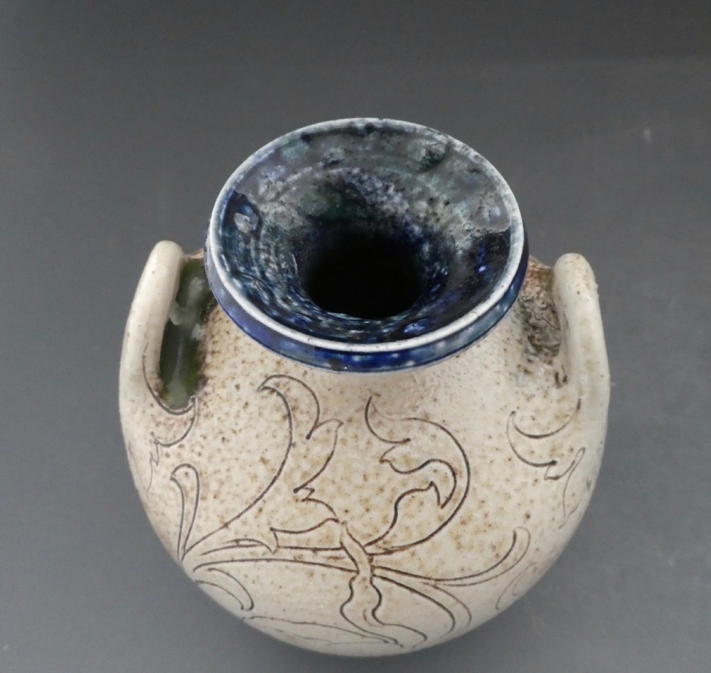 Martin Borothers stoneware Vase, dated 1898. View V